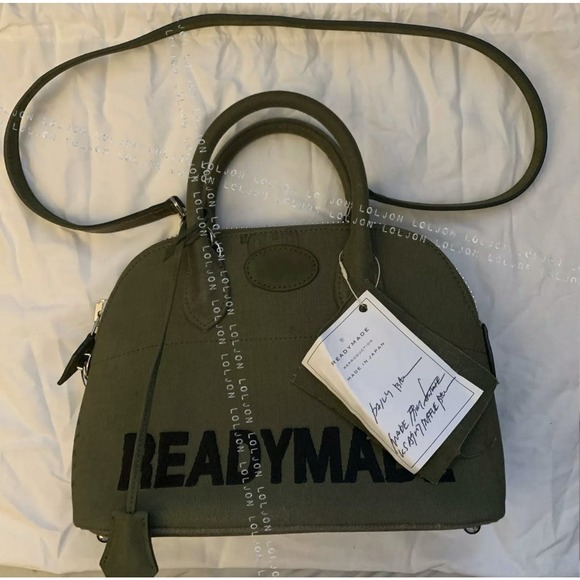 Readymade Daily Bag Mini Hermes Bolide RARE UPCYCLE LUXE - Picture 3 of 10